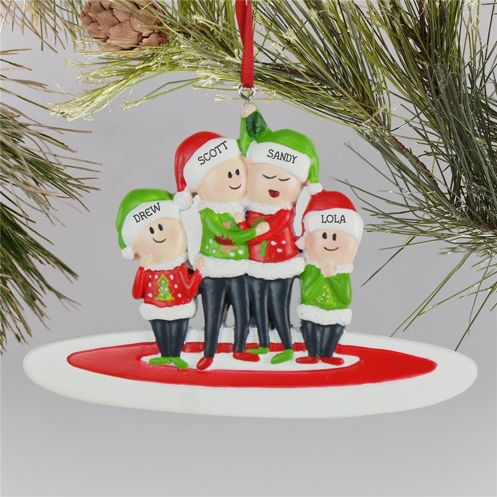 Personalized Ugly Sweater Family Ornament L13598250X