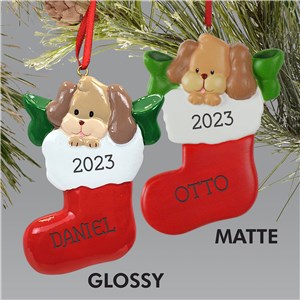 Personalized Puppy Ornament | Pet Christmas Ornaments