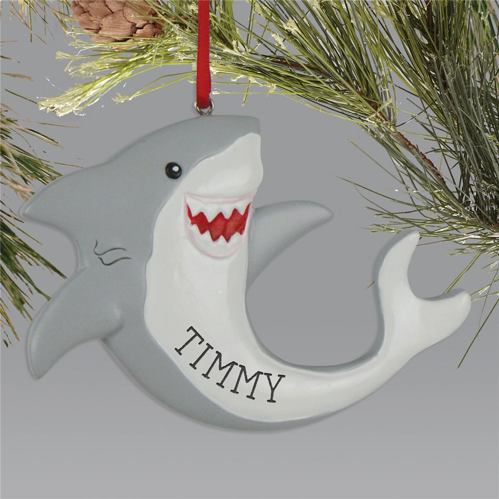 Personalized Shark Ornament L13614262