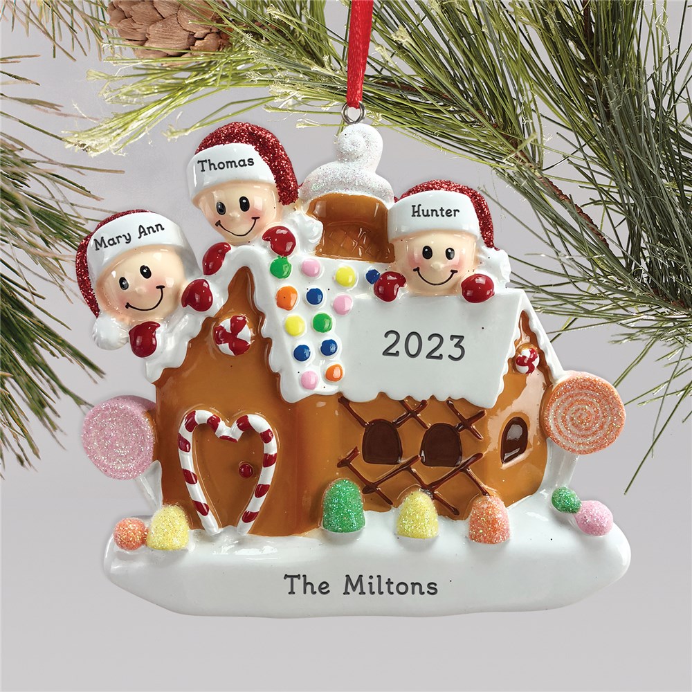 Personalized Family Ornament | Gingerbread Ornament For Family