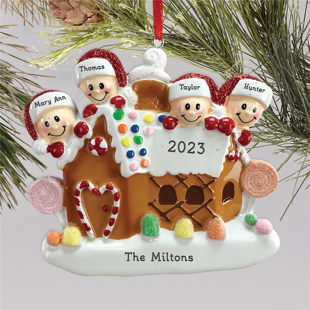 Personalized Family Ornament | Gingerbread Ornament For Family