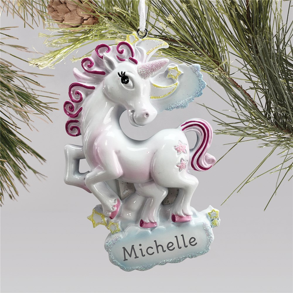 Unicorn Ornament | Unicorn Ornament With Name