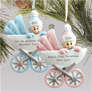 New Baby Ornament | Baby Carriage Ornaments