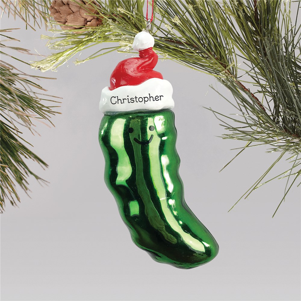 Pickle Christmas Ornament | Personalized Pickle Christmas Tree Ornament
