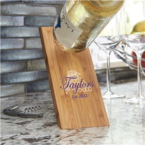 Wooden Wine Bottle Balancer | Personalized Wine Gifts