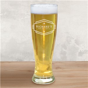 Personalized Glassware | Engraved Pilsner Glass
