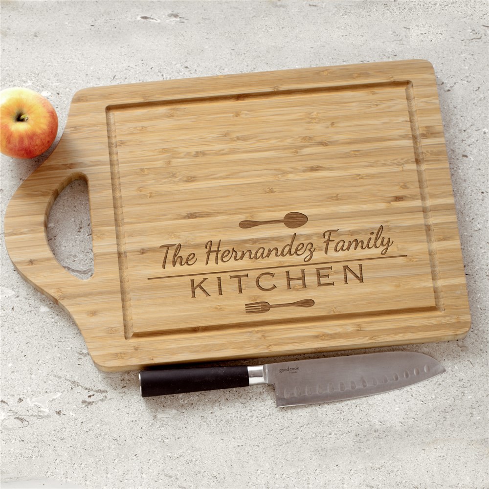 Engraved Kitchen Utensils Cutting Board GiftsForYouNow