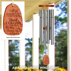Engraved Gone But Not Forgotten Wind Chime L14900140X