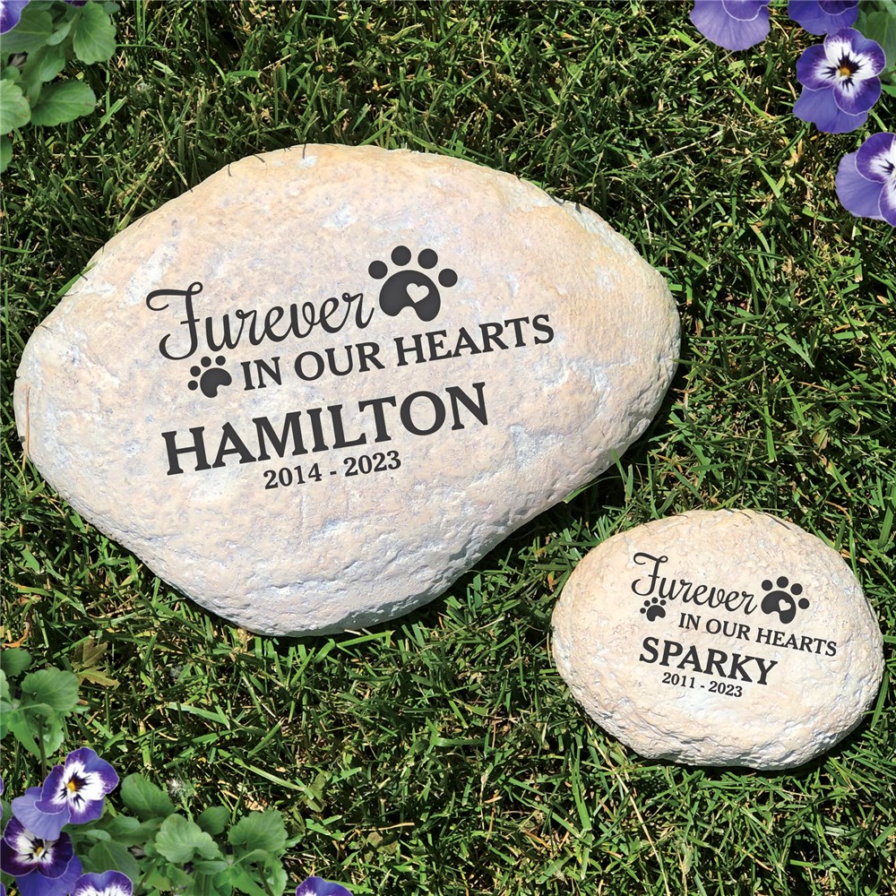 Furever In My Heart Engraved Memorial Stone For Pets