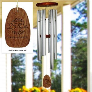 Engraved Wind Chime | Anniversary Gifts For Outdoors