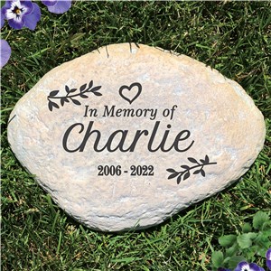 Engraved In Memory Of Large Garden Stone L1500214