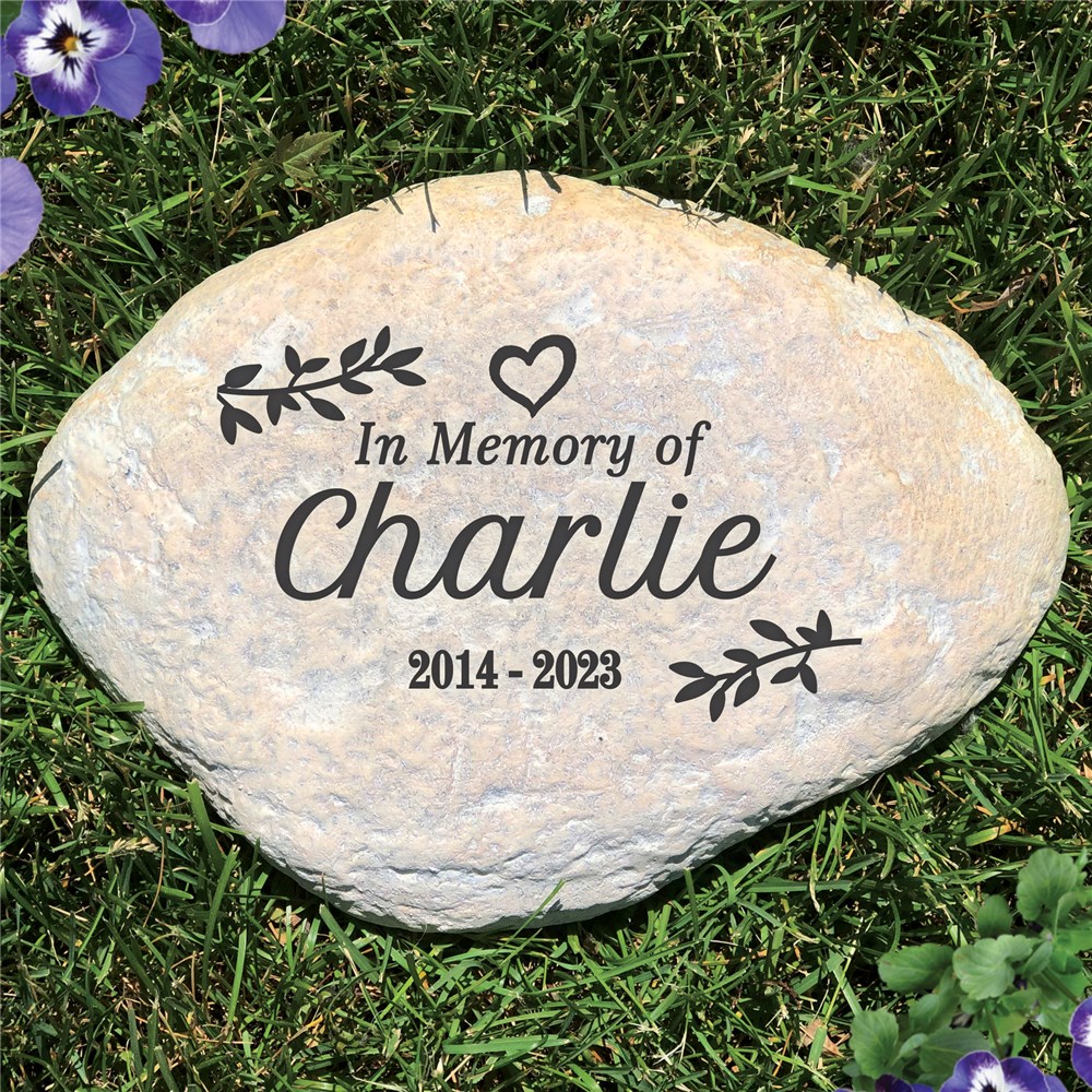 Engraved In Memory Of Large Garden Stone L1500214