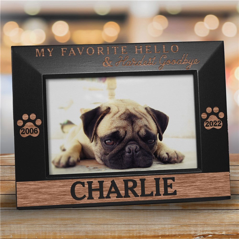 Customized Picture Frames | In Memory Of Pet Picture Frame