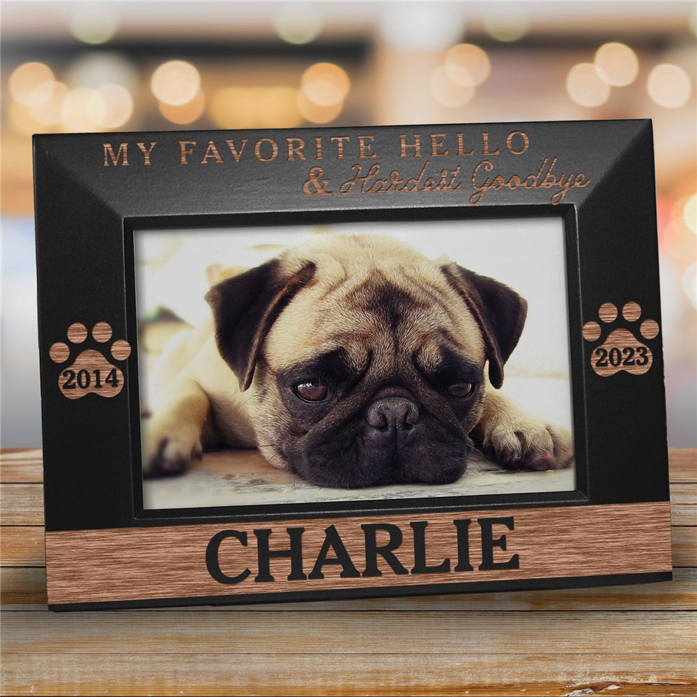 Customized Picture Frames | In Memory Of Pet Picture Frame