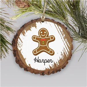 Personalized Gingerbread Cookie Christmas Ornament