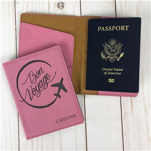 Faux Leather Passport Holder | Engraved Passport Holder For Travelers