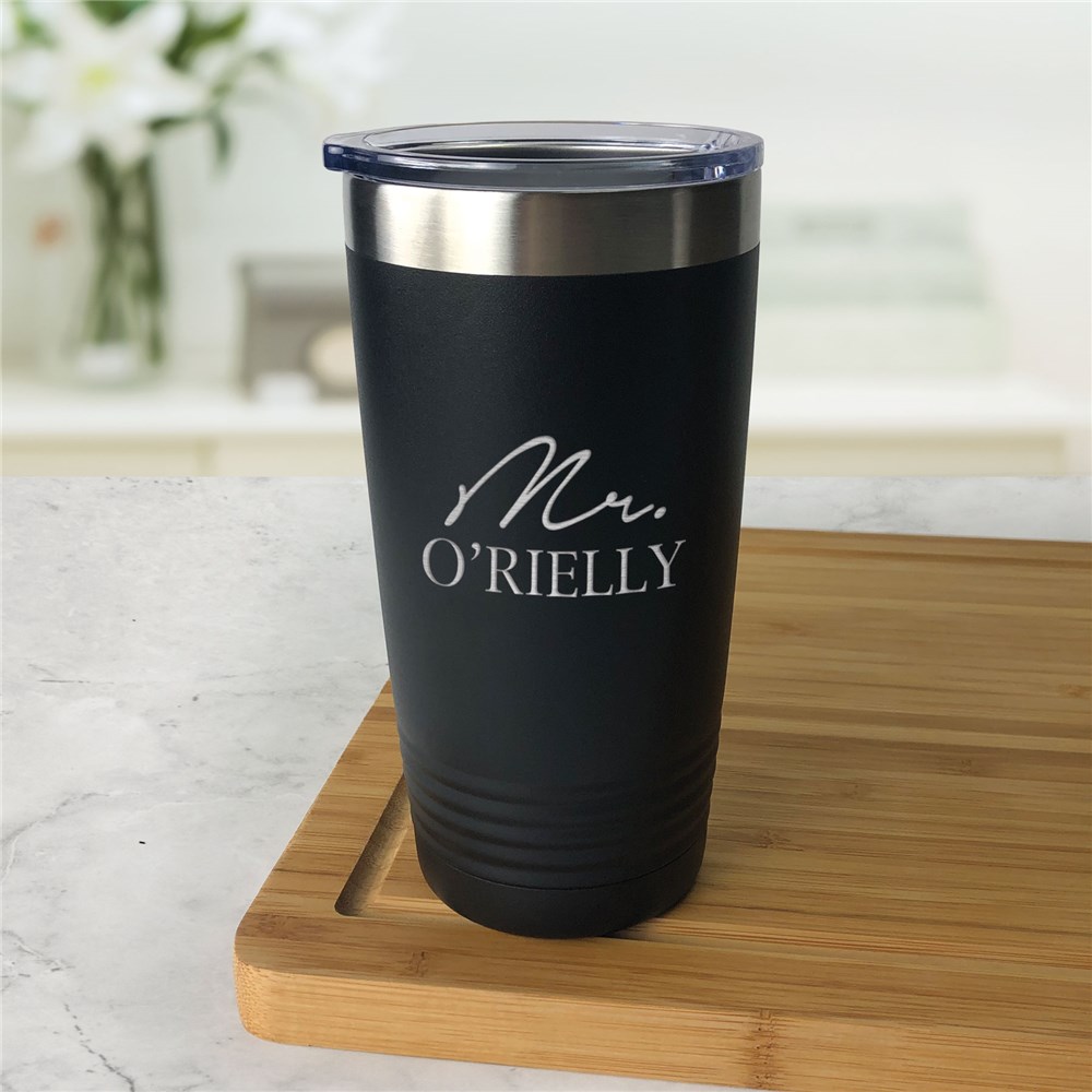 Two Line Engraved Tumbler | Personalized Insulated 20oz Mugs