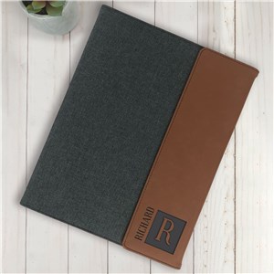 Personalized Notebook | Name and Initial Padfolio