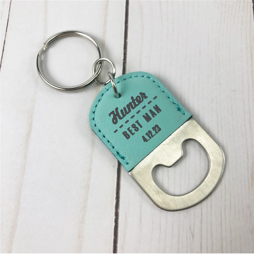 Engraved Bottle Opener Keychain | Personalized Bridal Party Gifts