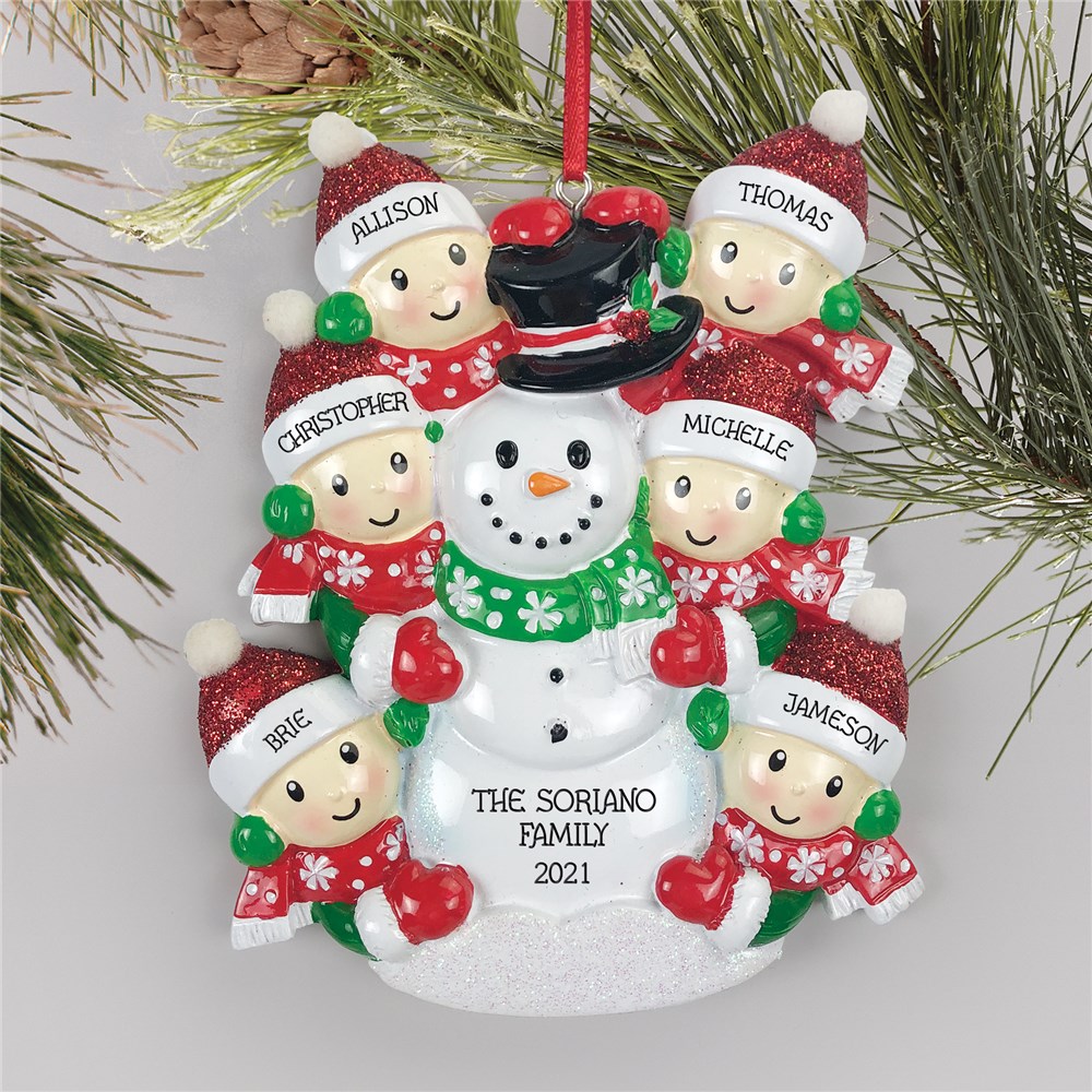 Personalised Any Name Snowman Christmas Bauble Tree Decoration Gift Present 26