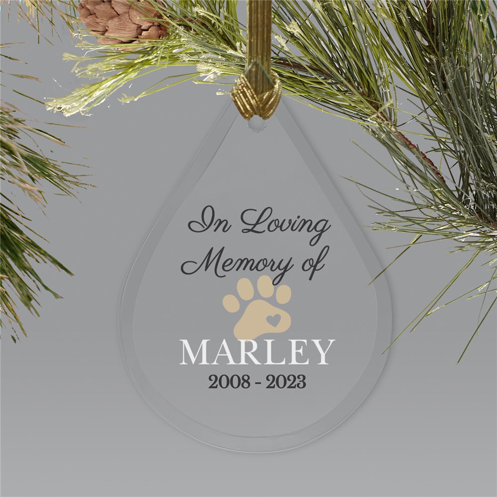 Pet Memorial Gifts | Special Ornament In Memory Of Dog