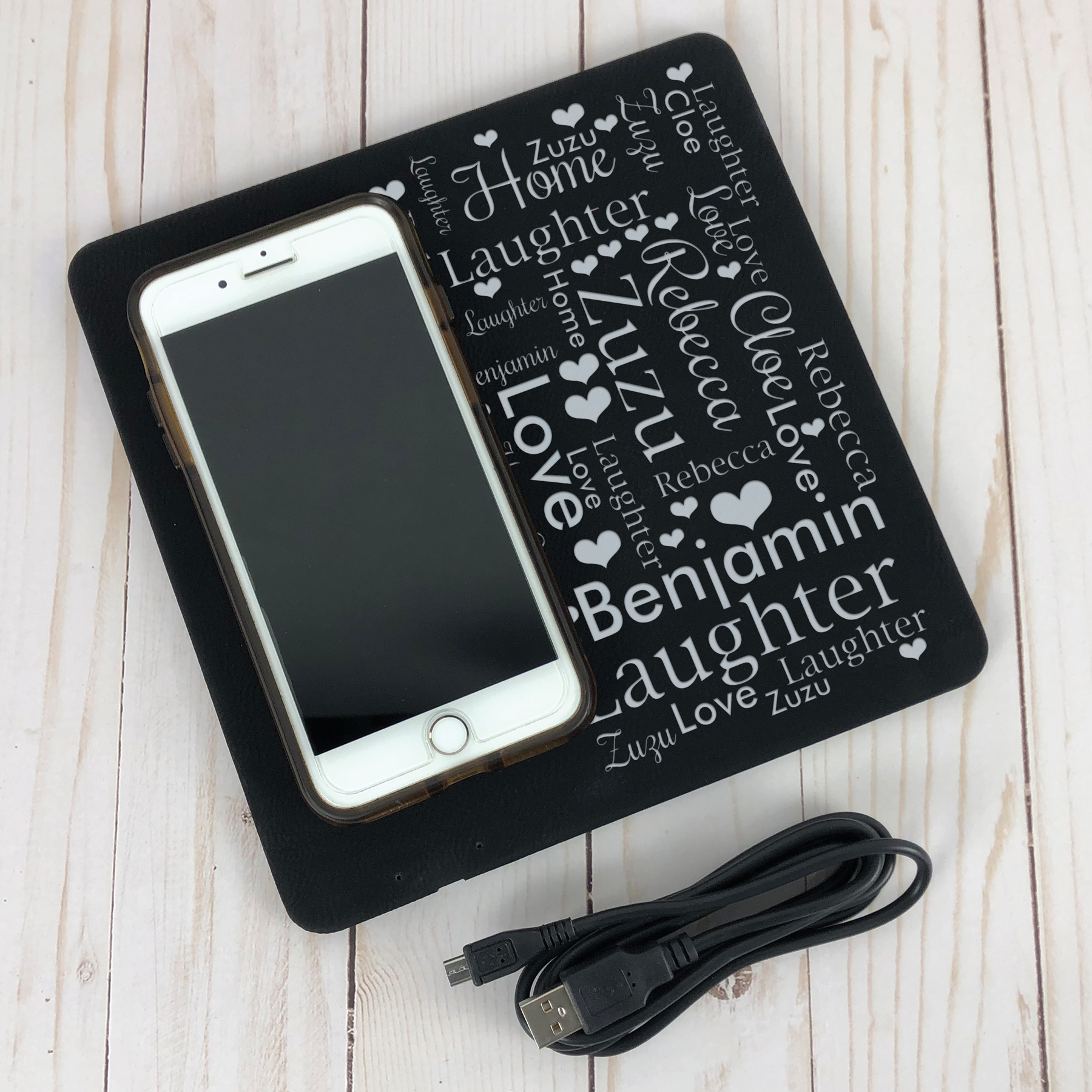 Phone Charging Mat | Personalized Phone Charger
