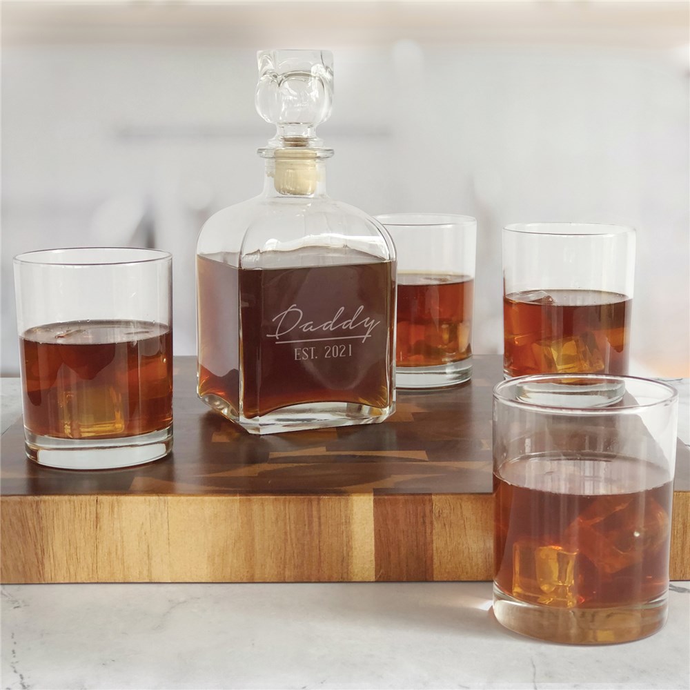 Engraved Bar Gifts | Engraved Liquor Decanters