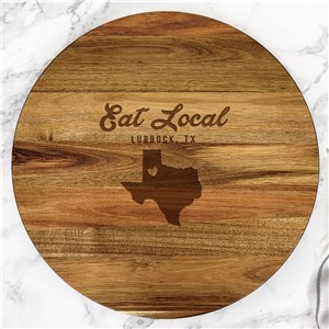 Engraved Eat Local Lazy Susan L15748413