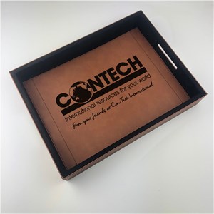 Engraved Corporate Leatherette Serving Tray L15759341X