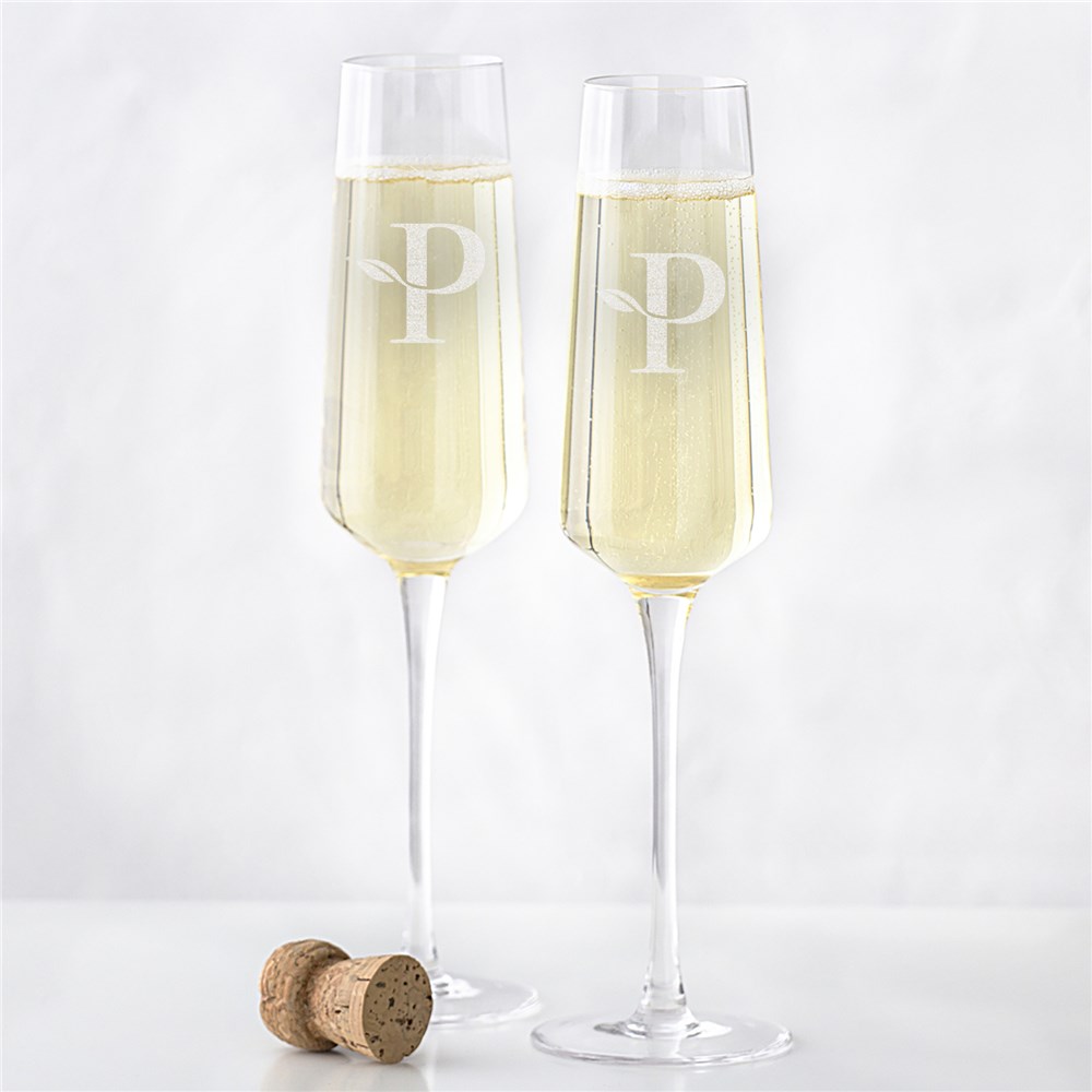 Engraved Corporate Champagne Estate Glass L15759352