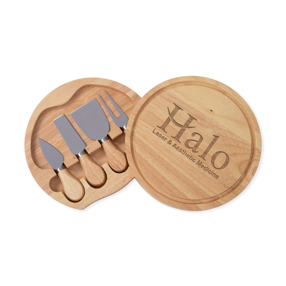 Engraved Corporate Cheese Board Set