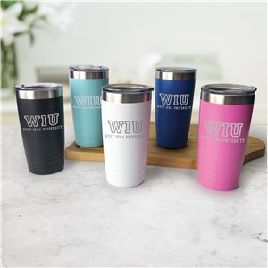 Engraved College Initials Tumbler L16048289X
