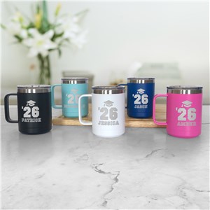Engraved Class Of Graduation Insulated Mug L16049326X