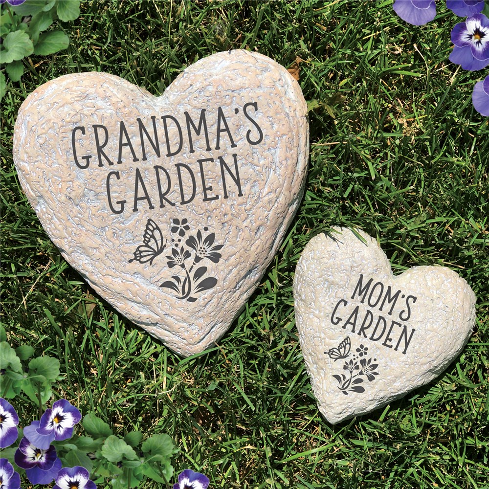 Engraved Butterfly Garden Stone