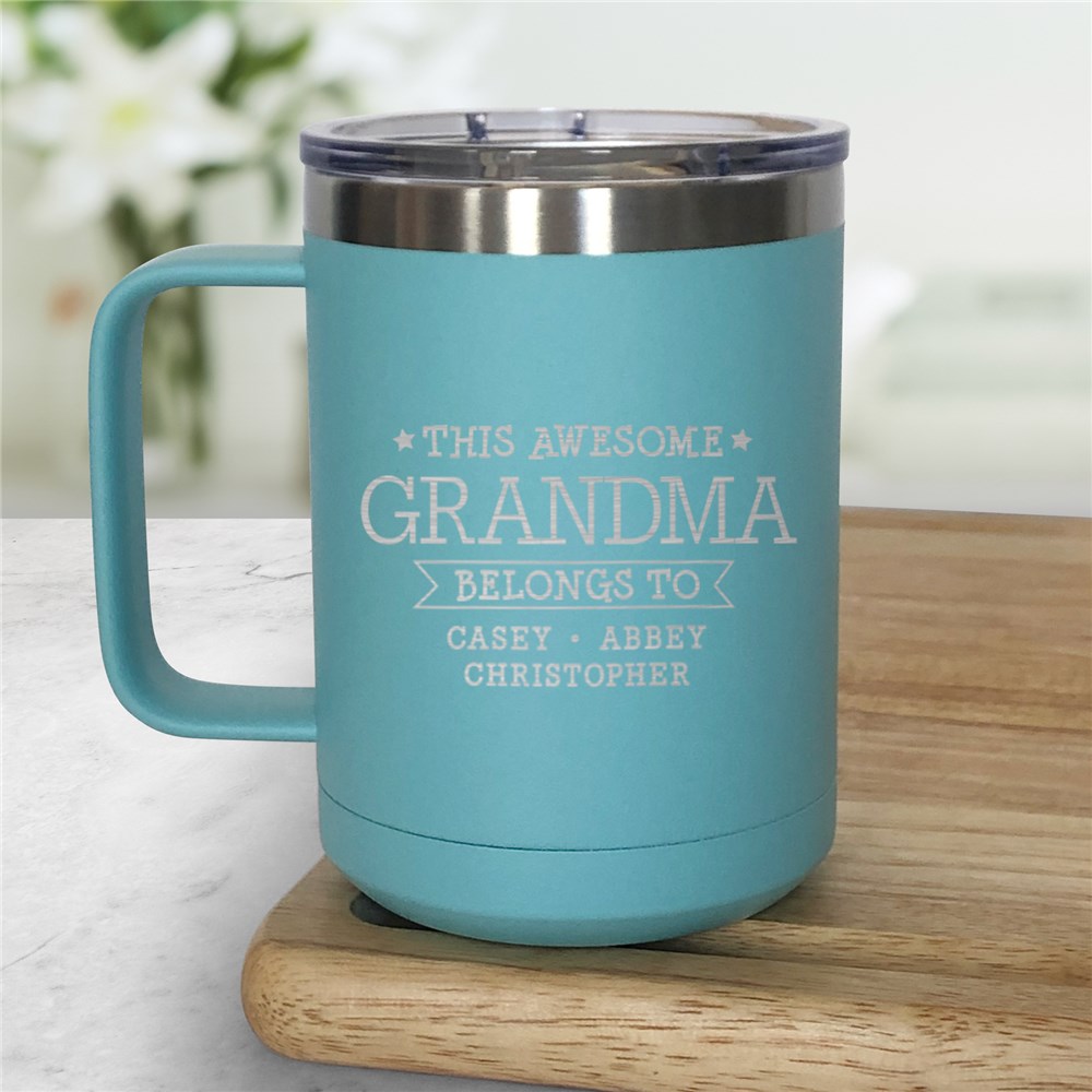 Engraved This Awesome Dad With Stars Insulated Mug L16475326X