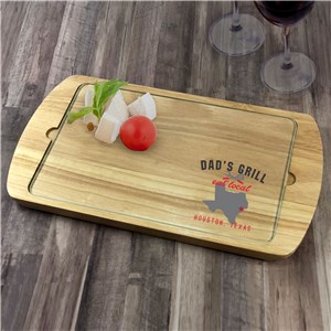 Personalized State Grill Serving Tray L16513303