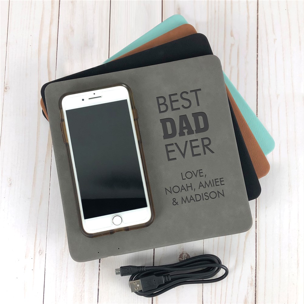 Engraved Best Ever Wireless Phone Charging Mat