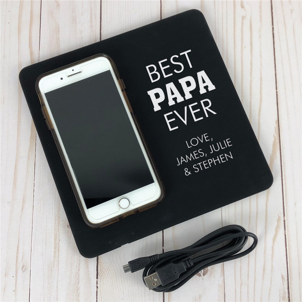 Engraved Best Ever Wireless Phone Charging Mat GiftsForYouNow