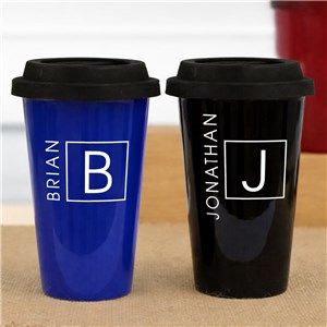 Personalized Initial and Name Travel Mug L1688013X