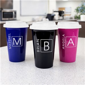 Personalized Initial and Name Travel Mug L1688013X
