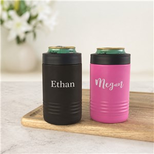 Engraved Any Name Block Insulated Beverage Holder