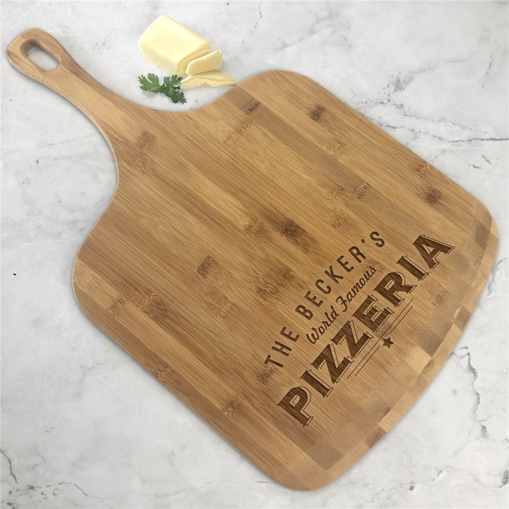 Engraved World Famous Pizzeria Pizza Board