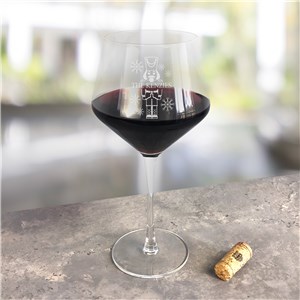 Engraved Nutcracker Red Wine Estate Glass L17155363RD