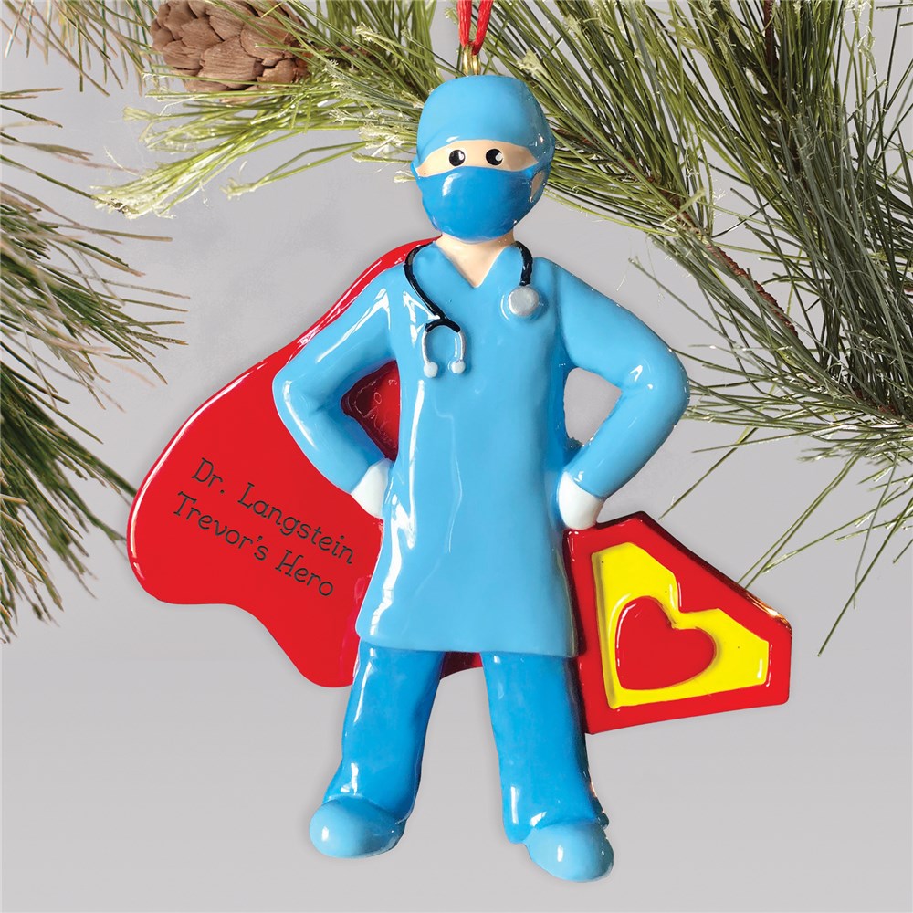 Personalized Super Doctor Ornament
