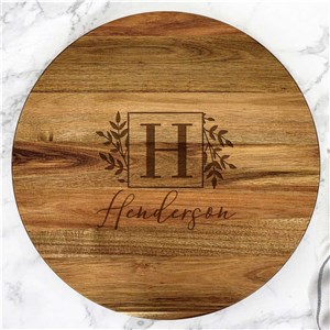 Engraved Name and Initial Lazy Susan L18044413