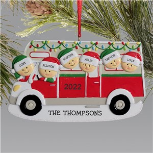 Personalized Family RV Christmas Ornament