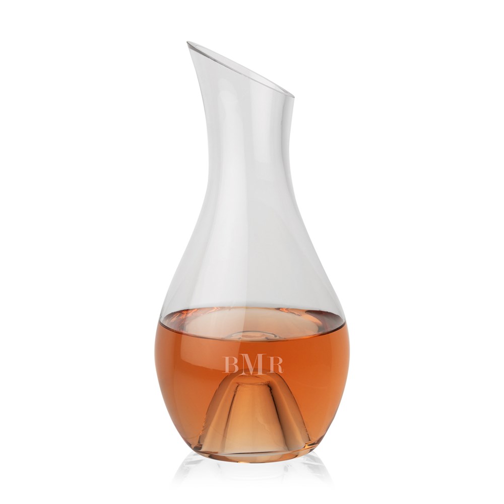 Engraved Wine Carafe with Monogram GiftsForYouNow