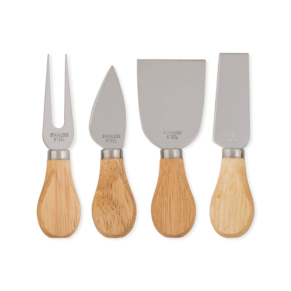 Engraved Wooden Cheese Board and Knife Set with Monogram