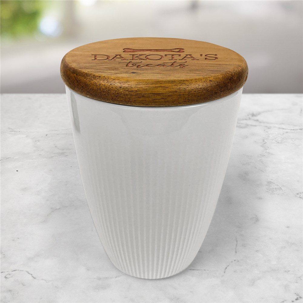 Engraved Bone with Heart Canister
