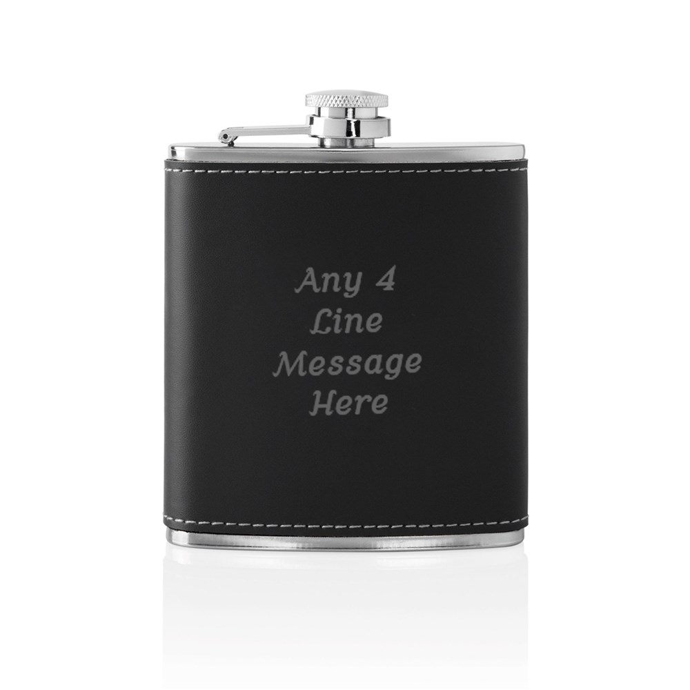 Engraved Flask Set with Custom Text